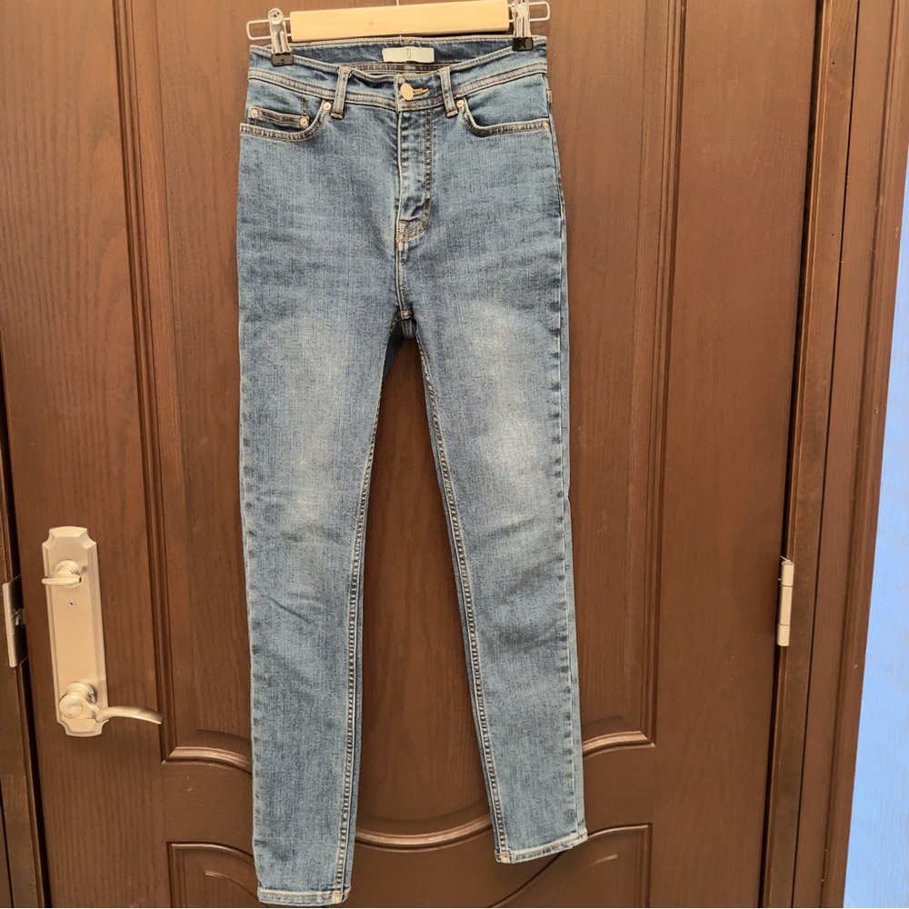 CHICJOC Light Wash Skinny Stretch Jeans Women's Size 36